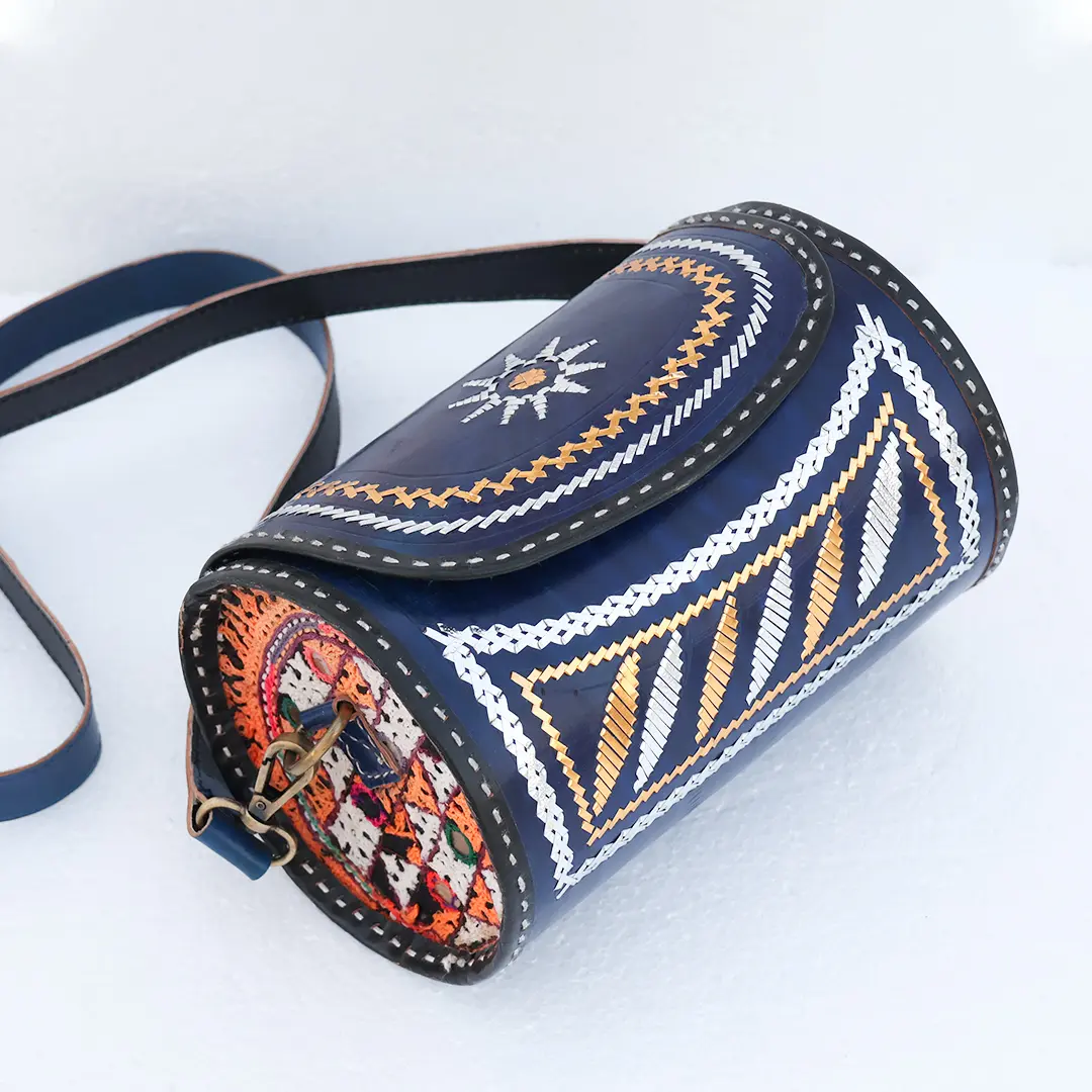 Untitled-11 (1) Genuine Leather Round bag - Image 1