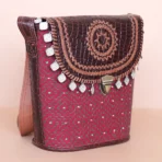Traditional Coins Art | Handcrafted Leather Sling Bag - Image 2