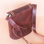 Traditional Coins Art | Handcrafted Leather Sling Bag - Image 3
